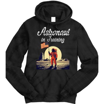 Funny Cosmic Astronaut in Training for Space Missions Tie Dye Hoodie