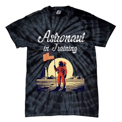 Funny Cosmic Astronaut in Training for Space Missions Tie-Dye T-Shirt