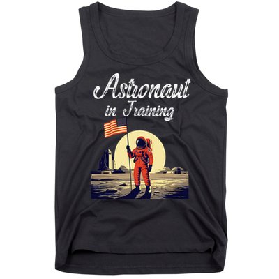 Funny Cosmic Astronaut in Training for Space Missions Tank Top