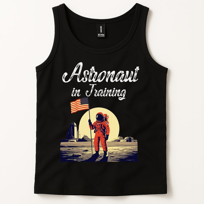 Funny Cosmic Astronaut in Training for Space Missions Tank Top