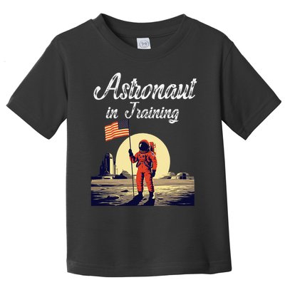 Funny Cosmic Astronaut in Training for Space Missions Toddler T-Shirt