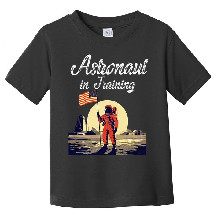 Funny Cosmic Astronaut in Training for Space Missions Toddler T-Shirt