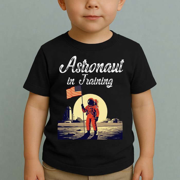 Funny Cosmic Astronaut in Training for Space Missions Toddler T-Shirt