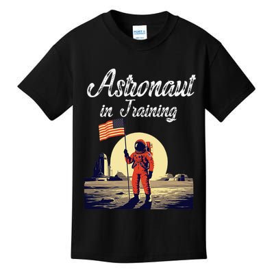 Funny Cosmic Astronaut in Training for Space Missions Kids T-Shirt