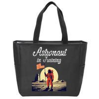 Funny Cosmic Astronaut in Training for Space Missions Zip Tote Bag
