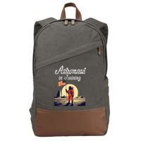 Funny Cosmic Astronaut in Training for Space Missions Cotton Canvas Backpack