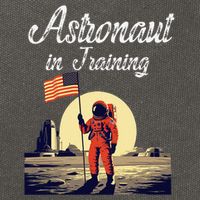 Funny Cosmic Astronaut in Training for Space Missions Cotton Canvas Backpack