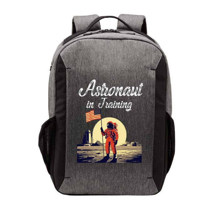 Funny Cosmic Astronaut in Training for Space Missions Vector Backpack
