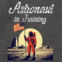 Funny Cosmic Astronaut in Training for Space Missions Vector Backpack