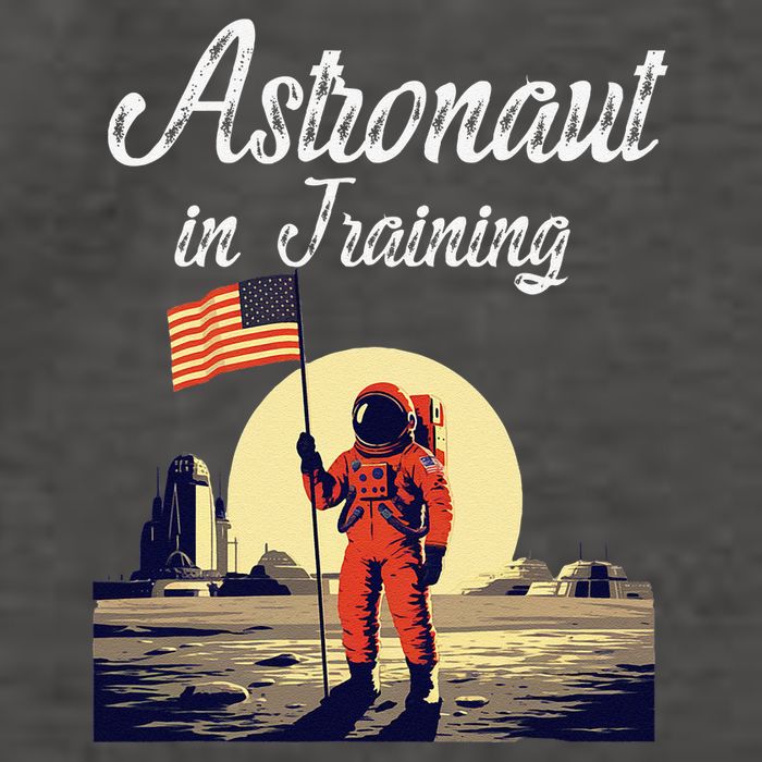 Funny Cosmic Astronaut in Training for Space Missions Vector Backpack