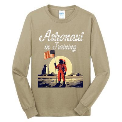 Funny Cosmic Astronaut in Training for Space Missions Tall Long Sleeve T-Shirt