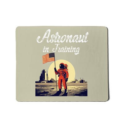 Funny Cosmic Astronaut in Training for Space Missions Mousepad