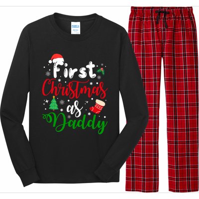 First Christmas As Daddy New Parents Christmas Xmas Dad Great Gift Long Sleeve Pajama Set