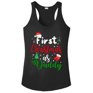 First Christmas As Daddy New Parents Christmas Xmas Dad Great Gift Ladies PosiCharge Competitor Racerback Tank