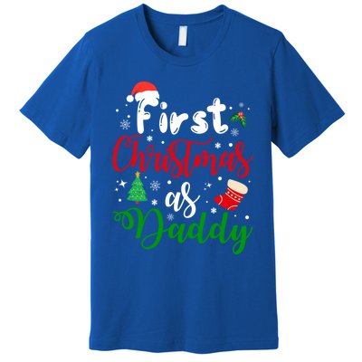 First Christmas As Daddy New Parents Christmas Xmas Dad Great Gift Premium T-Shirt