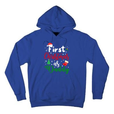 First Christmas As Daddy New Parents Christmas Xmas Dad Great Gift Tall Hoodie