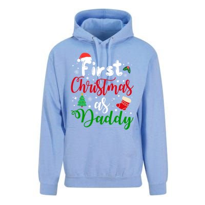 First Christmas As Daddy New Parents Christmas Xmas Dad Great Gift Unisex Surf Hoodie