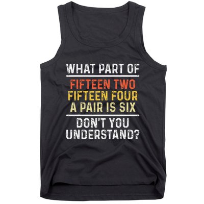 Funny Cribbage Art For Women Board Game Cribbage Player Tank Top