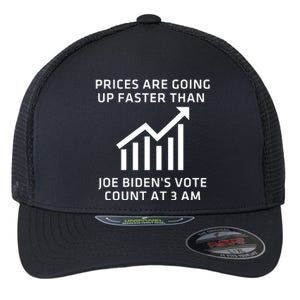 Funny Conservative Anti Joe Biden Inflation Flexfit Unipanel Trucker Cap