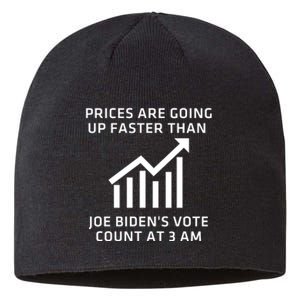 Funny Conservative Anti Joe Biden Inflation Sustainable Beanie