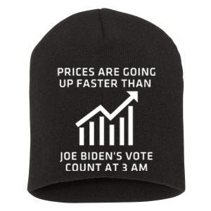 Funny Conservative Anti Joe Biden Inflation Short Acrylic Beanie