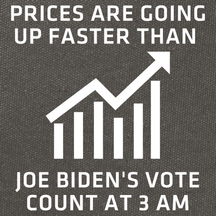 Funny Conservative Anti Joe Biden Inflation Cotton Canvas Backpack