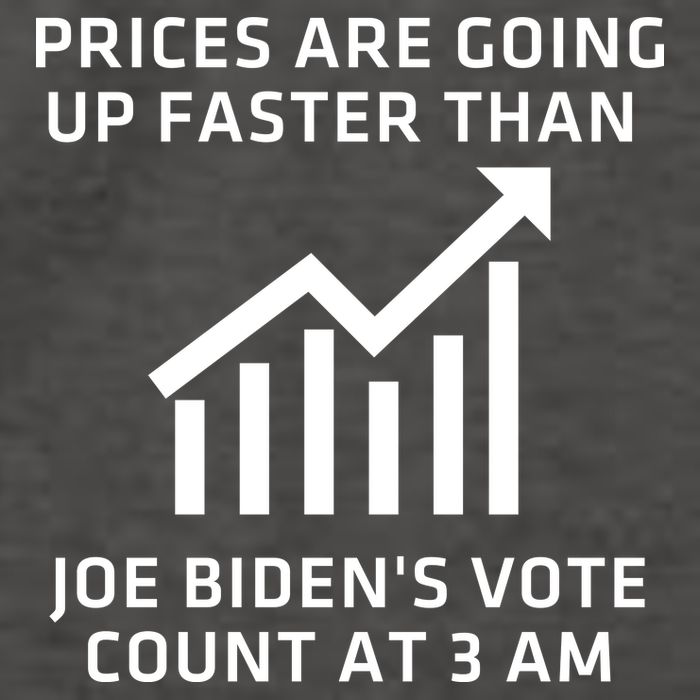 Funny Conservative Anti Joe Biden Inflation Vector Backpack