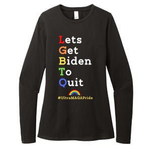 Funny Conservative Anti Biden LGBTQ Pride Womens CVC Long Sleeve Shirt