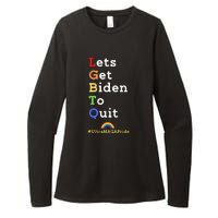 Funny Conservative Anti Biden LGBTQ Pride Womens CVC Long Sleeve Shirt