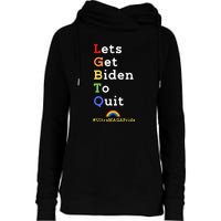 Funny Conservative Anti Biden LGBTQ Pride Womens Funnel Neck Pullover Hood