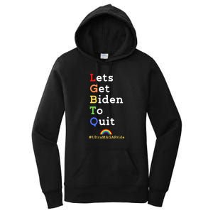 Funny Conservative Anti Biden LGBTQ Pride Women's Pullover Hoodie