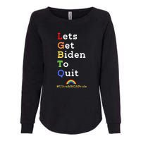 Funny Conservative Anti Biden LGBTQ Pride Womens California Wash Sweatshirt