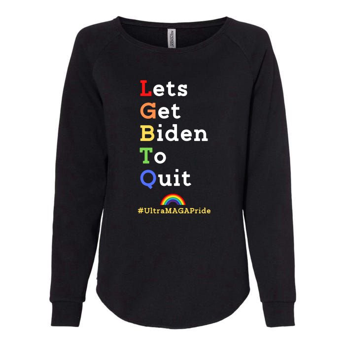 Funny Conservative Anti Biden LGBTQ Pride Womens California Wash Sweatshirt