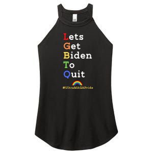 Funny Conservative Anti Biden LGBTQ Pride Women's Perfect Tri Rocker Tank