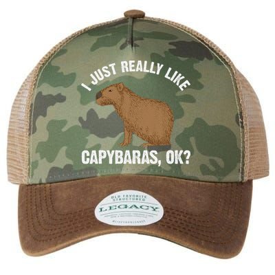 Funny Capybara Art For Rodent Capybara Lover Legacy Tie Dye Trucker Hat