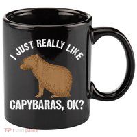 Funny Capybara Art For Rodent Capybara Lover 11oz C Handle Ceramic Mug