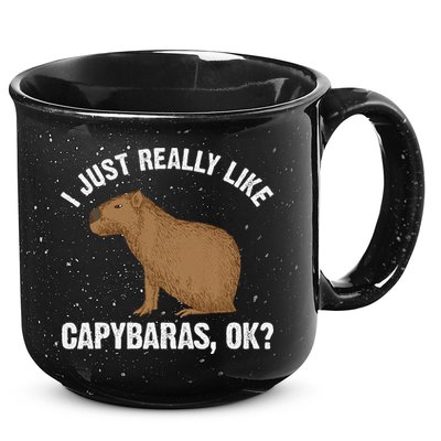 Funny Capybara Art For Rodent Capybara Lover 15oz Campfire Ceramic Mug