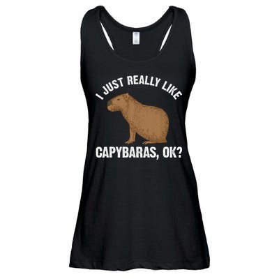 Funny Capybara Art For Rodent Capybara Lover Ladies Essential Flowy Tank