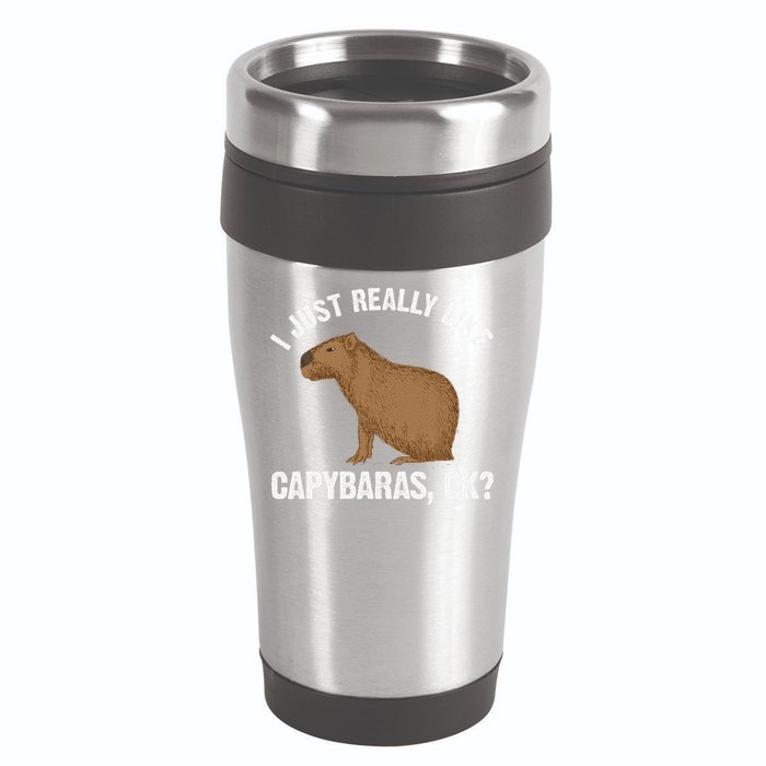 Funny Capybara Art For Rodent Capybara Lover 16oz Travel Tumbler