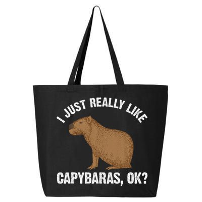 Funny Capybara Art For Rodent Capybara Lover 25L Jumbo Tote