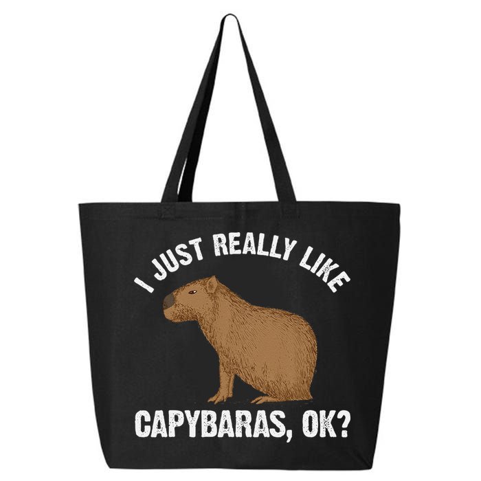 Funny Capybara Art For Rodent Capybara Lover 25L Jumbo Tote