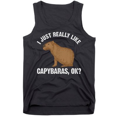 Funny Capybara Art For Rodent Capybara Lover Tank Top