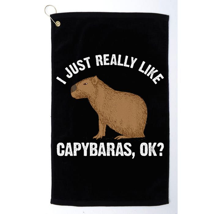 Funny Capybara Art For Rodent Capybara Lover Golf Towel