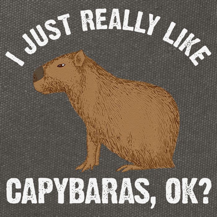 Funny Capybara Art For Rodent Capybara Lover Cotton Canvas Backpack