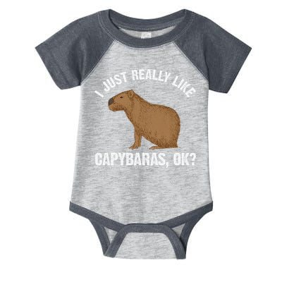 Funny Capybara Art For Rodent Capybara Lover Infant Baby Jersey Bodysuit