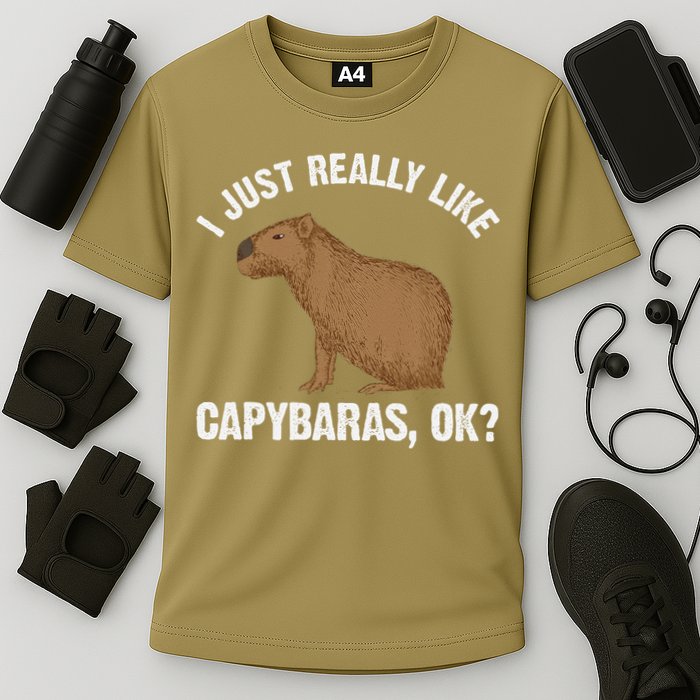 Funny Capybara Art For Rodent Capybara Lover Performance Shirt