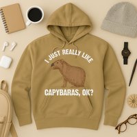 Funny Capybara Art For Rodent Capybara Lover Hoodie