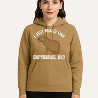 Funny Capybara Art For Rodent Capybara Lover Hoodie