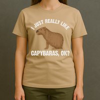 Funny Capybara Art For Rodent Capybara Lover T-Shirt