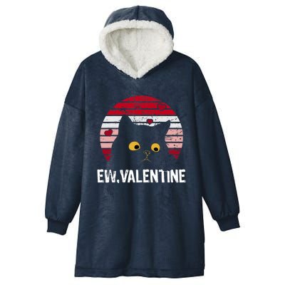 Funny Cat Anti Valentines Day Single Awareness Kitty Lovers Hooded Wearable Blanket